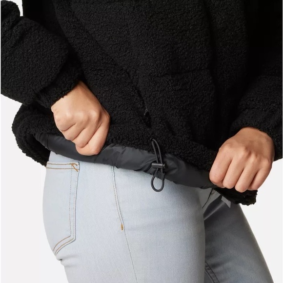 New Women's Columbia Sherpa Ruby Falls Novelty Jacket - Plus Size (2X) Black - Picture 10 of 16